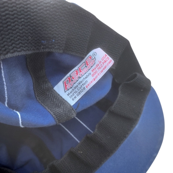 Pace Sporwear Blue Cycling Cap with White Stripe - Picture 6 of 7